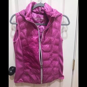 Michael Kors Light Purple Hooded Puffer Vest